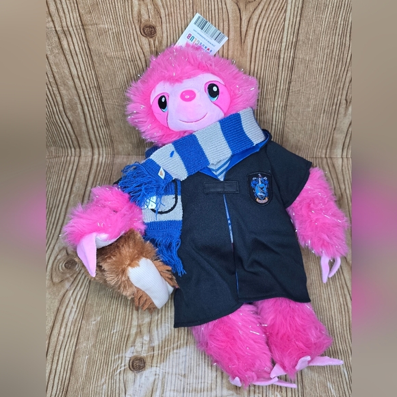 Build-A-Bear Other - New Build-A-Bear Pink Sloth With Ravenclaw Costume